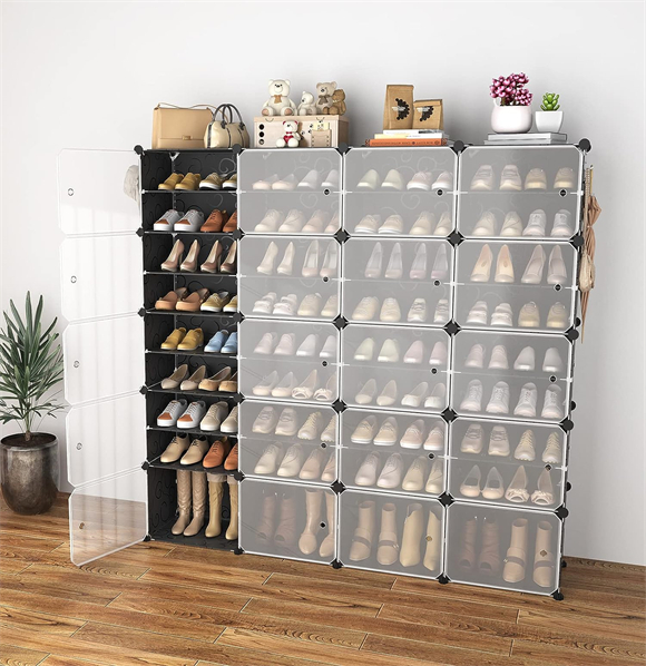 Shoe rack with cover